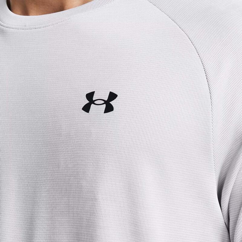 Tricou texturat UA Tech™ pentru bărbați Alb și negru