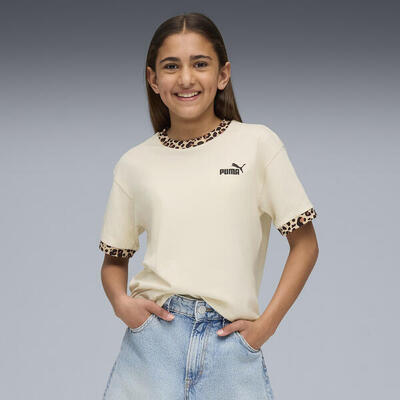 Essentials graphic animal relaxed shirt voor jongeren puma