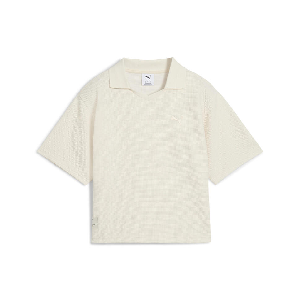 Damska koszulka polo PUMA Class o luźnym kroju PUMA Alpine Snow White