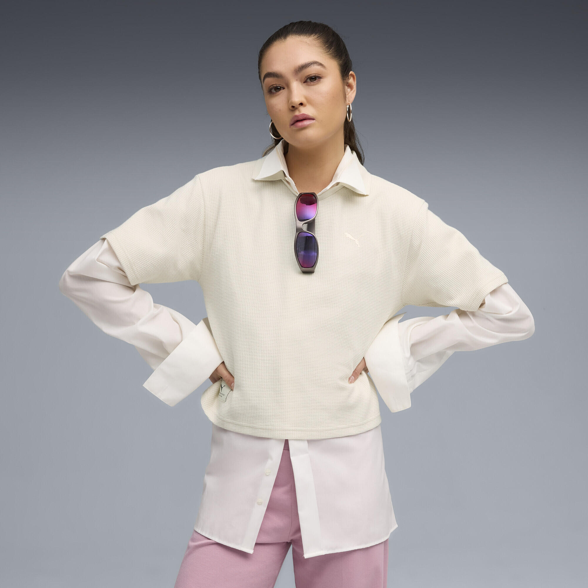 PUMA Polo PUMA Class dal taglio morbido da donna PUMA Alpine Snow White