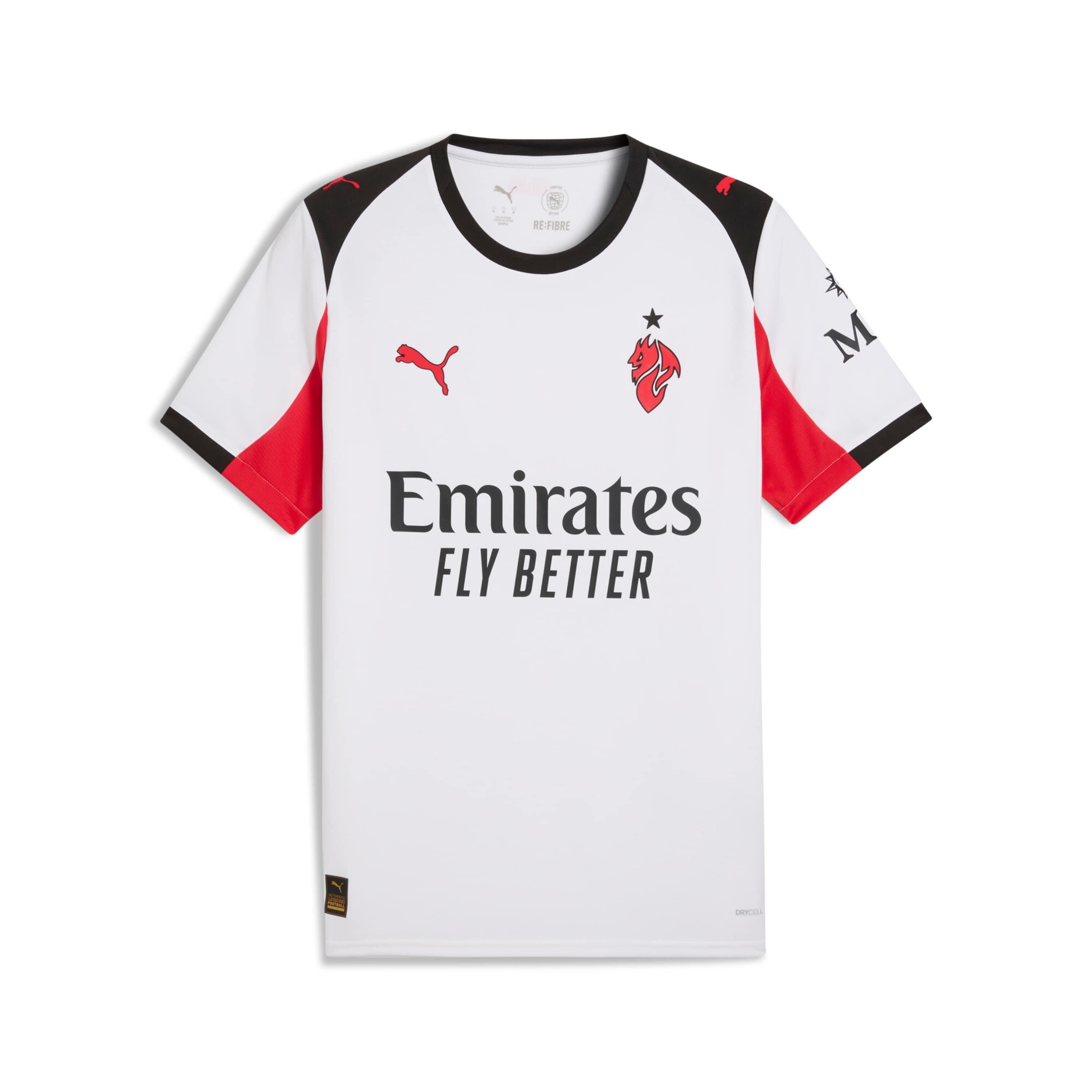 Puma - Maillot Extérieur Milan Ac 2025/26 - Maillot Manches Courtes - Blanc - Decathlon