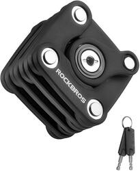 ROCKBROS Antivol Vélo Pliable en Acier avec 2 Clés et Support de Verrouillage