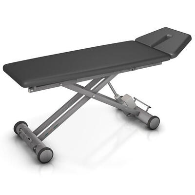 Elektrische Therapieliege Solid E2. 80 cm Graualuminium Anthrazit