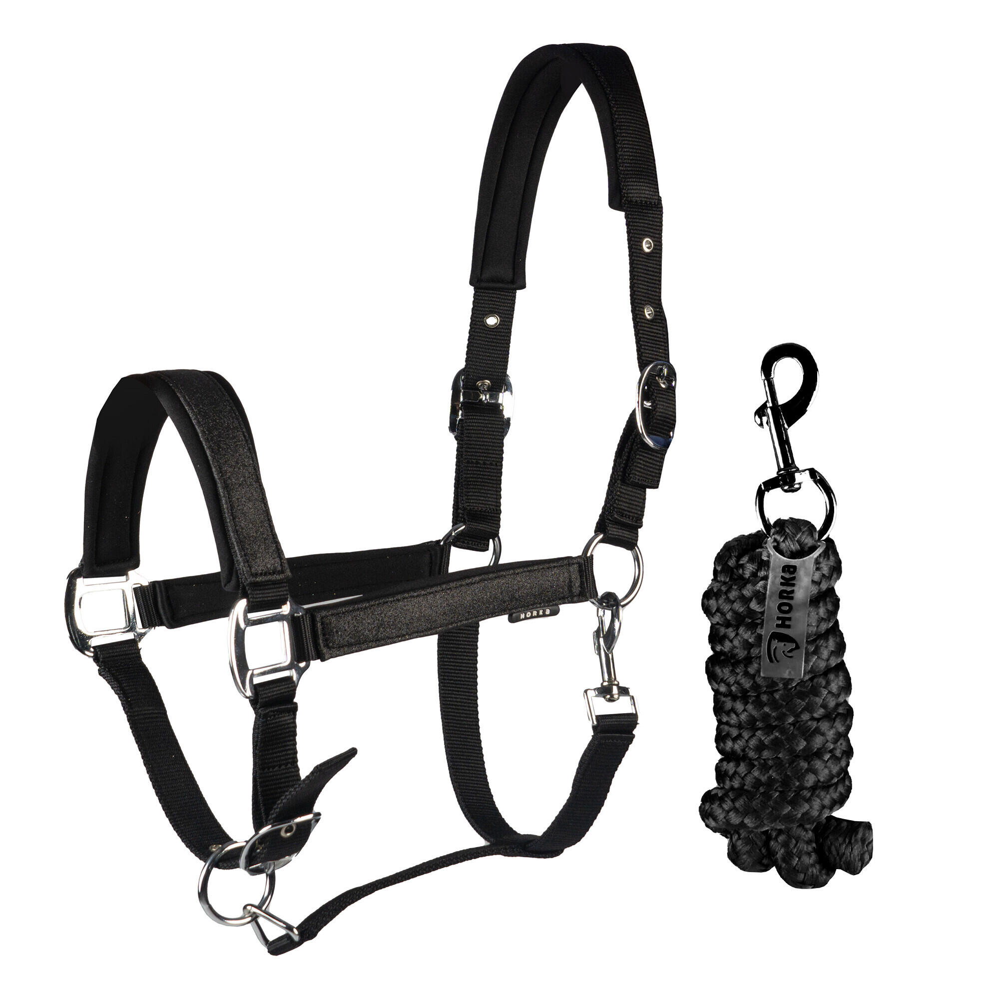 Horka - Ensemble Licol Et Longe Pour Cheval Horka Brilliance - Licol - Noir - Decathlon