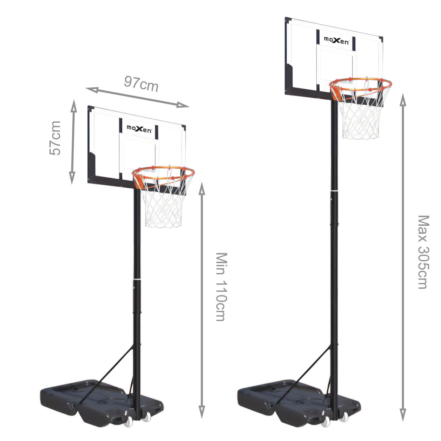 Canasta Baloncesto Trasladable Moxen Admiral 4/5