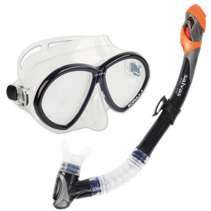 Set Formula Tauch Maske + Schnorchel Taucher DryTop Anti Beschlag Silikon
