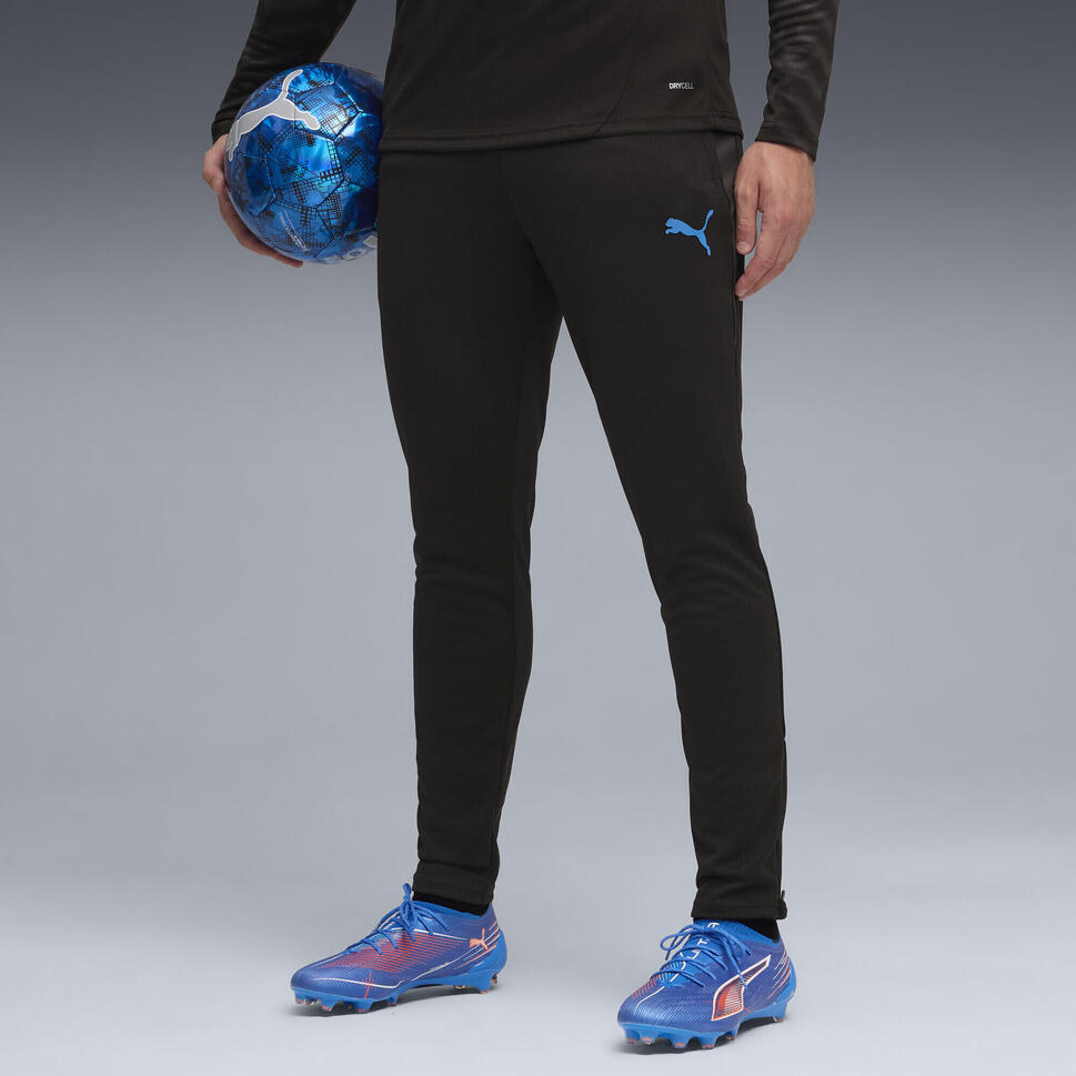 Męskie piłkarskie spodnie treningowe individualCUP PUMA Black White Ultra Blue