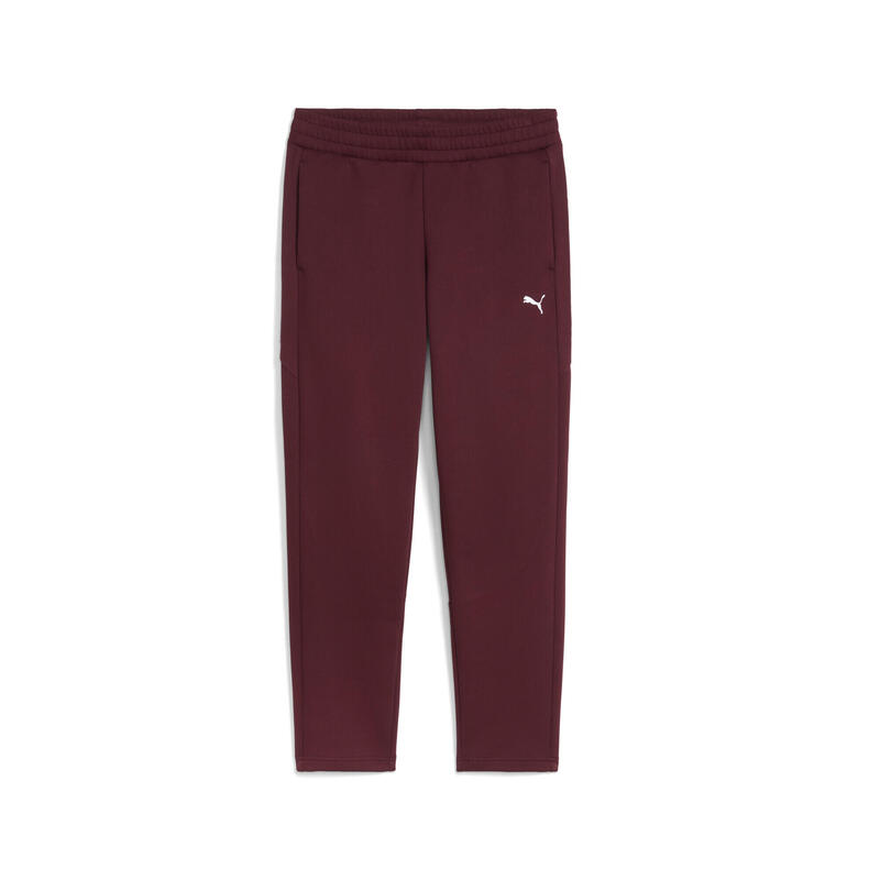 Pantalon femei talie medie, buzunar cu fermoar Evostripe, alb PUMA