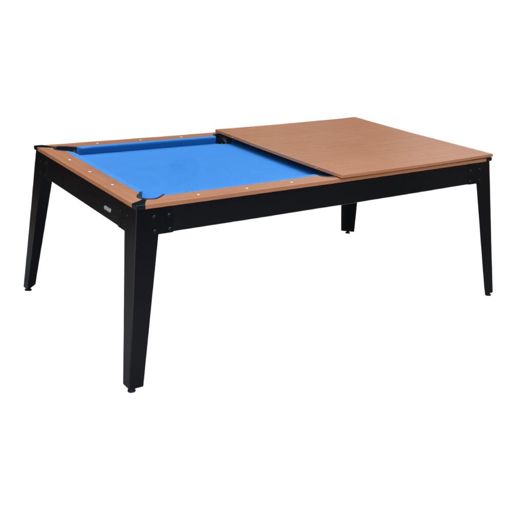New Alejandría Mesa Billar 3 en 1 de 7 Pies | Billar, Ping Pong y Mesa Comedor 3/4