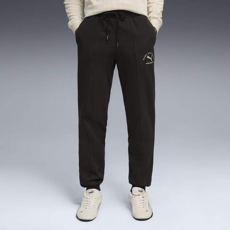 Pantalon bărbați talie elastică, manșete strânse Class verde PUMA