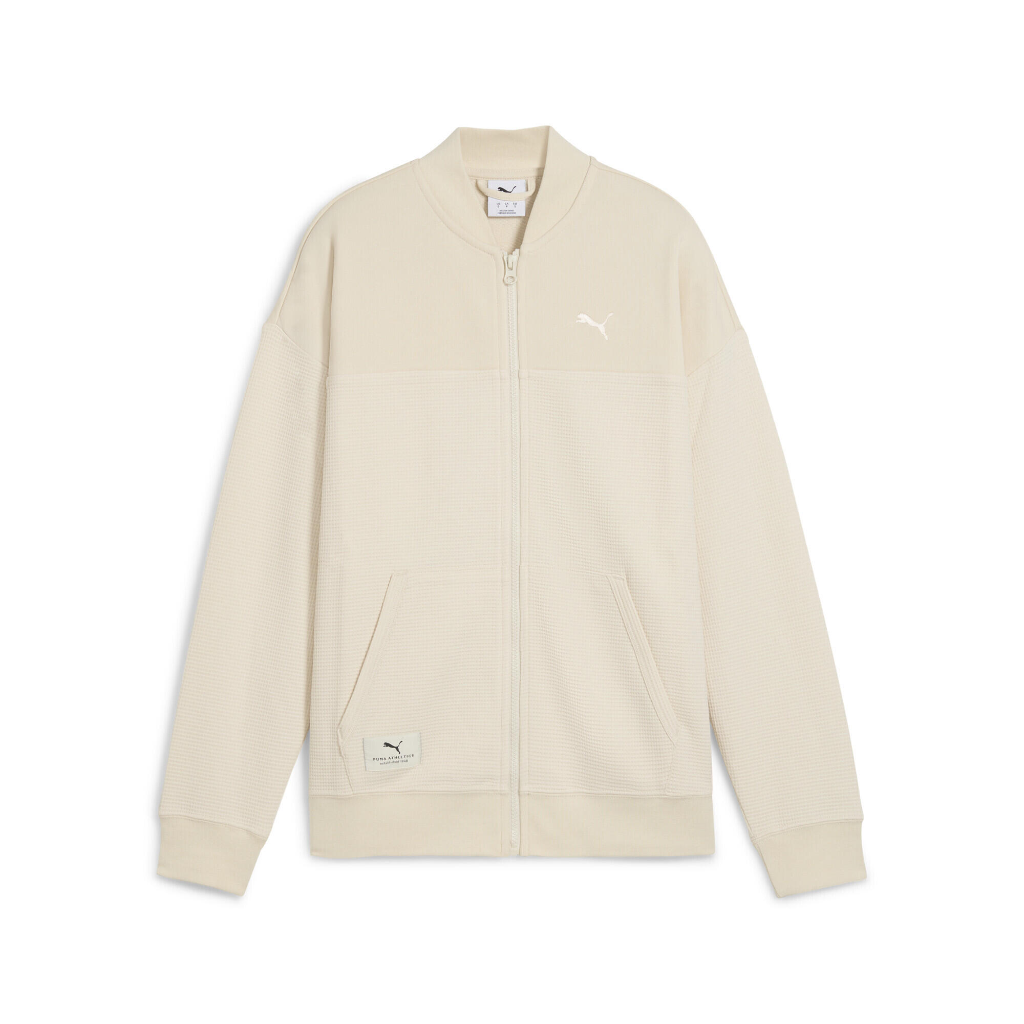 Puma - Veste Zippée Puma Class Femme Puma - Veste - Beige|blanc - Decathlon