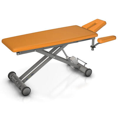 Elektrische Therapieliege Solid E4. 65 cm Mango Graualuminium