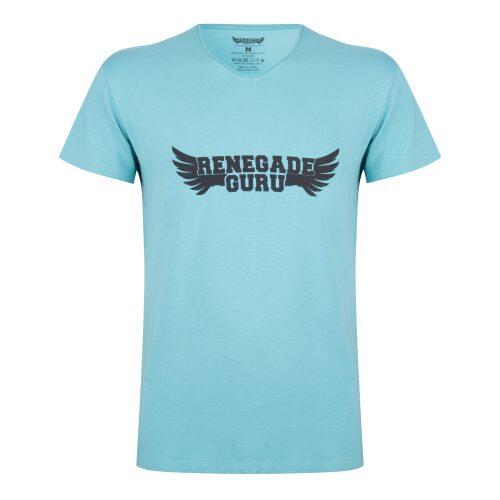 T-shirt Moksha - Col en V à la hanche, doux et confortable - Vert 1/2