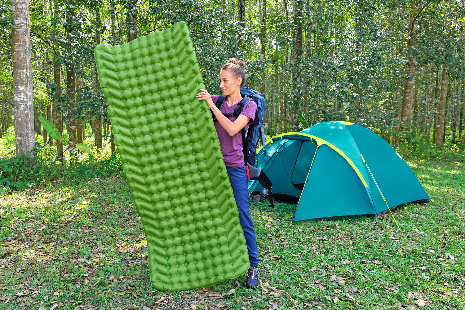 Trekking Matte Isomatte Luftmatratze R-Wert 1,3 L 198 x 71 x 6,5 cm 2/6