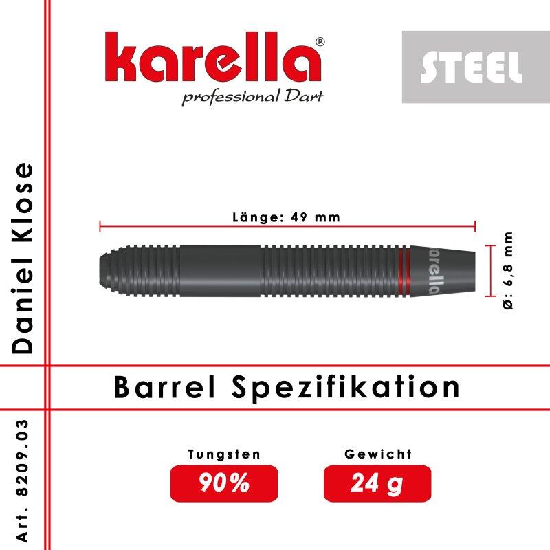 Karella Steeldart Daniel Klose, 90% Tungsten 24g 6/7