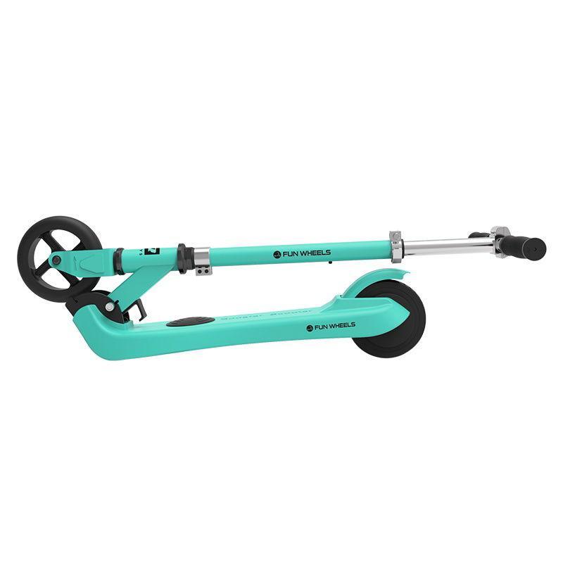 Trotineta Electrică Copii Verzi Fun Wheels R - Siguranță și Distracție 12Km/h