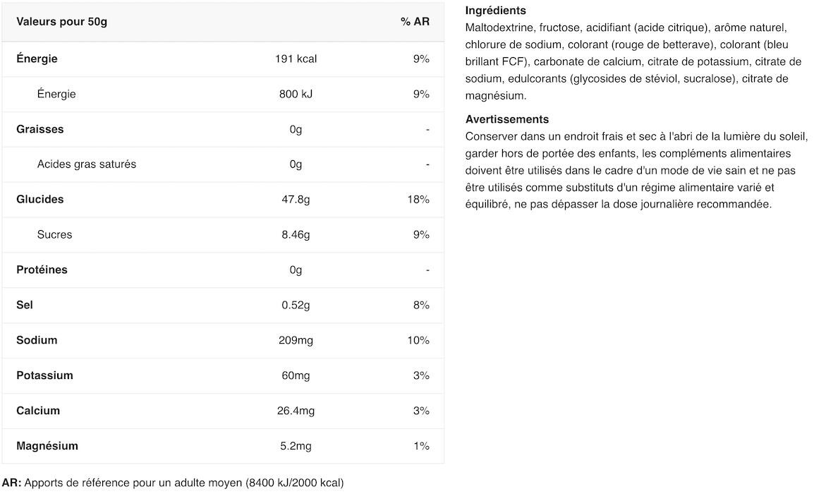 Électrolytes - Endurance Energy & Electrolyte Powder Breathe - Cassis 2/3