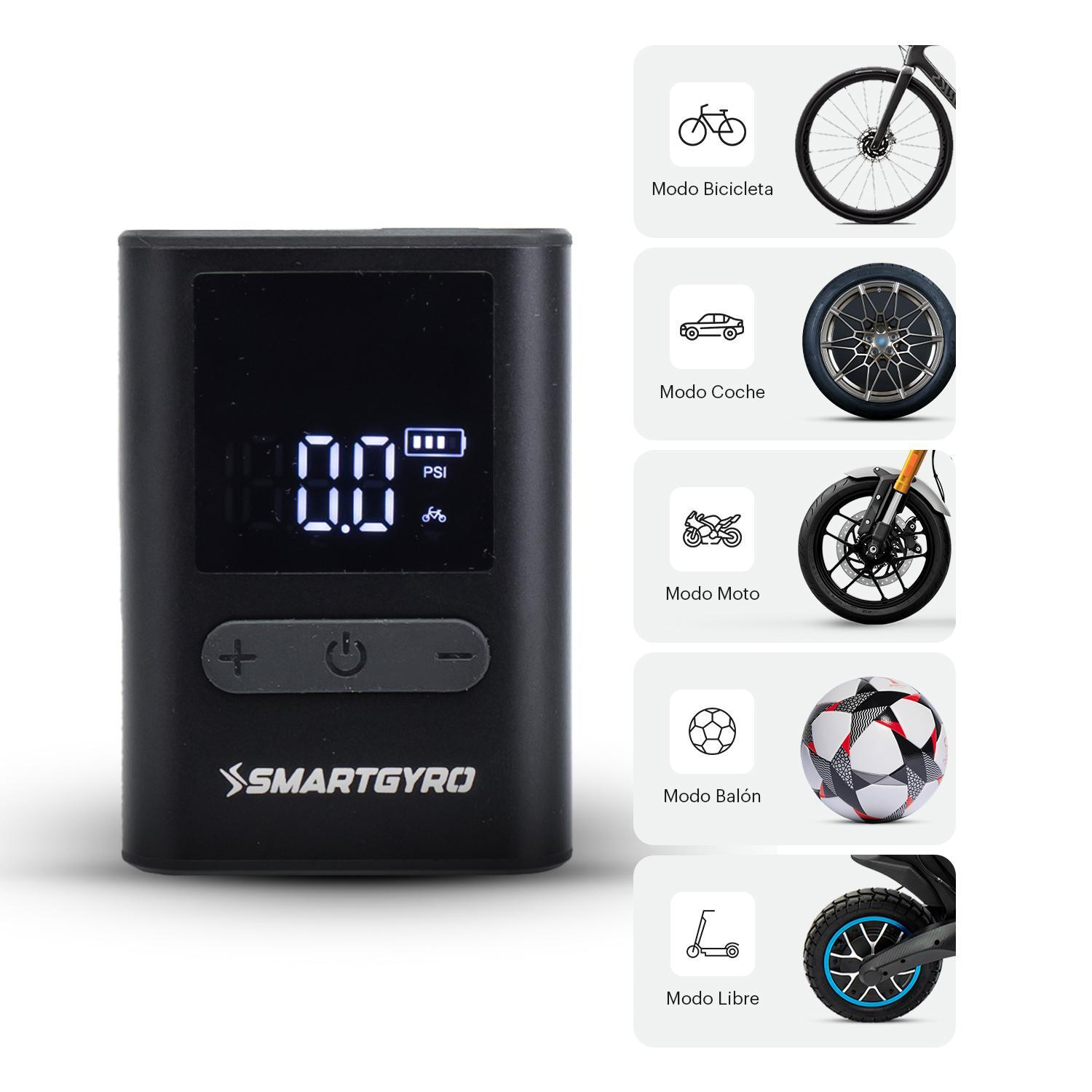 Nano Compresor portátil smartGyro. Portátil y con batería. 3/7