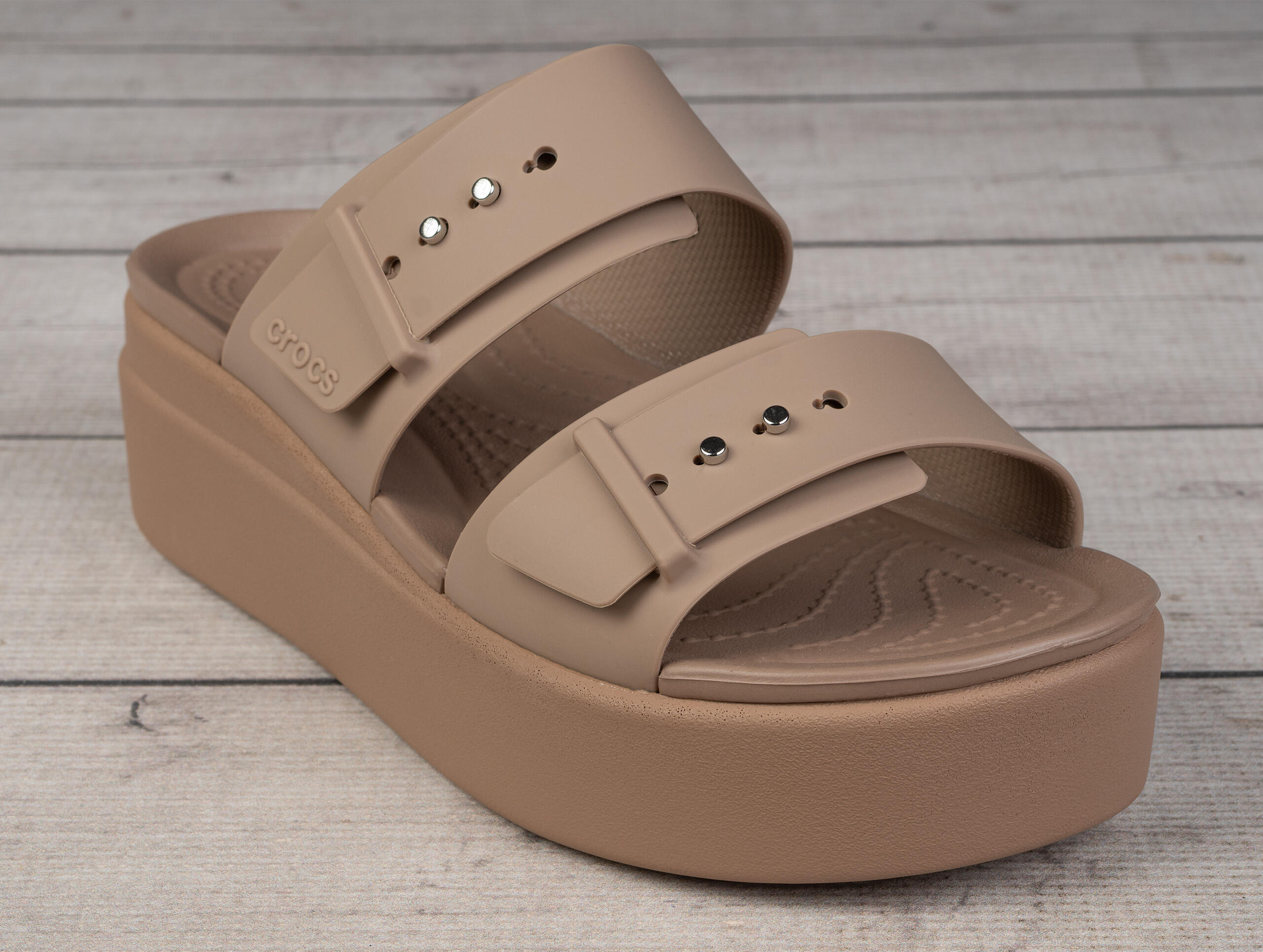 Klapki damskie Crocs BROOKLYN BUCKLE LOWWDG 6/7