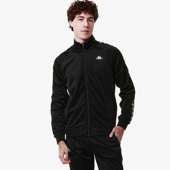 Sweat-shirt zippé pour homme noir pour streetwear sportif
