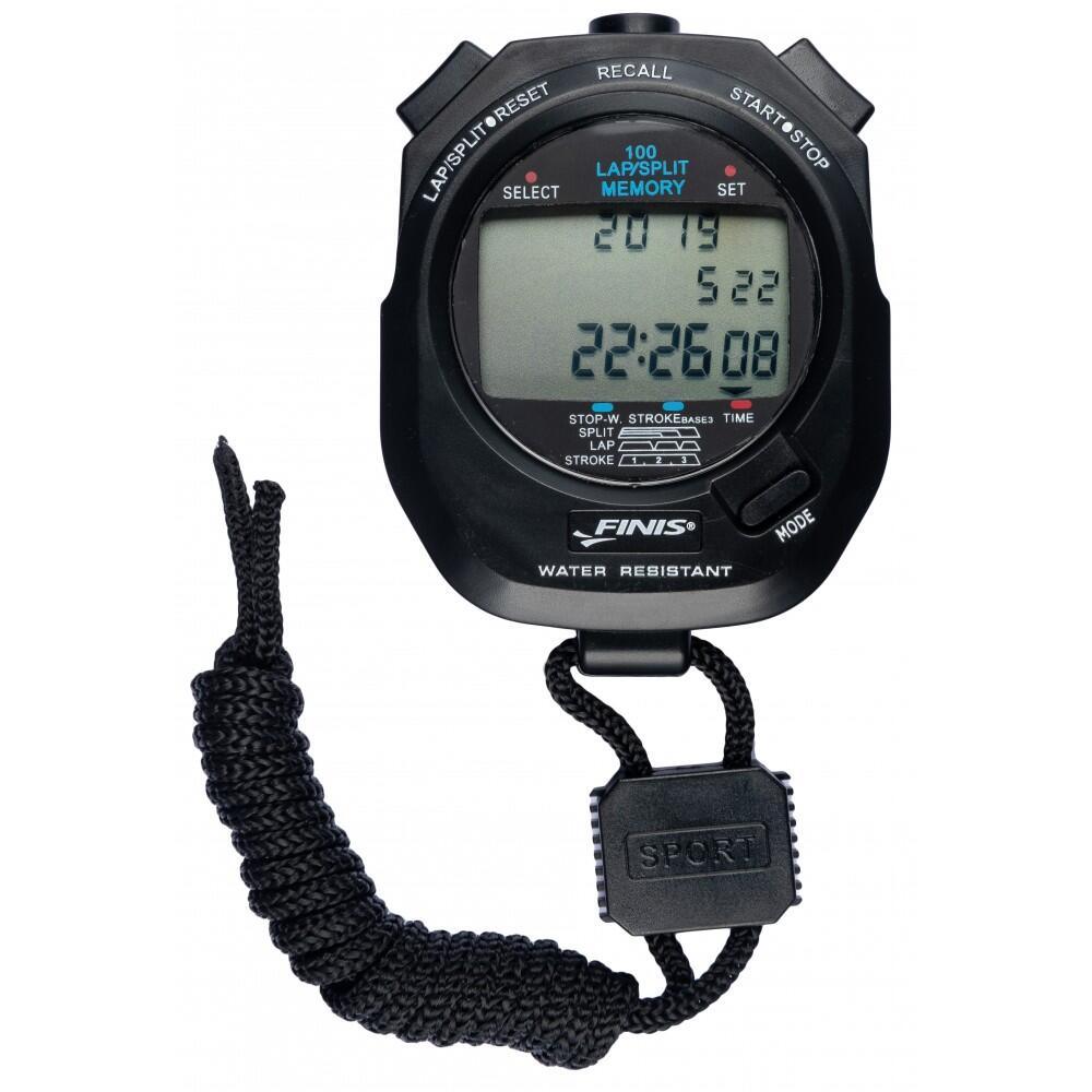 FINIS Finis Pace Clock Cronómetro de natação 100 registos de memória 3X100M Preto