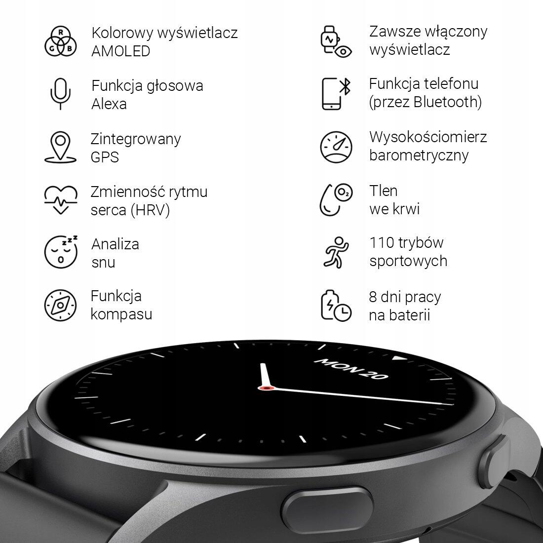 HAMA Smartwatch 8900 GPS, 46 mm, Telefonfunktion, Schwarz 5/7