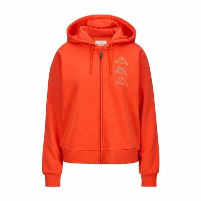 Uniseks hoodie kappa kaimi donker oranje