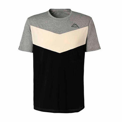 Heren-t-shirt met korte mouwen kappa ipsilo active zwart