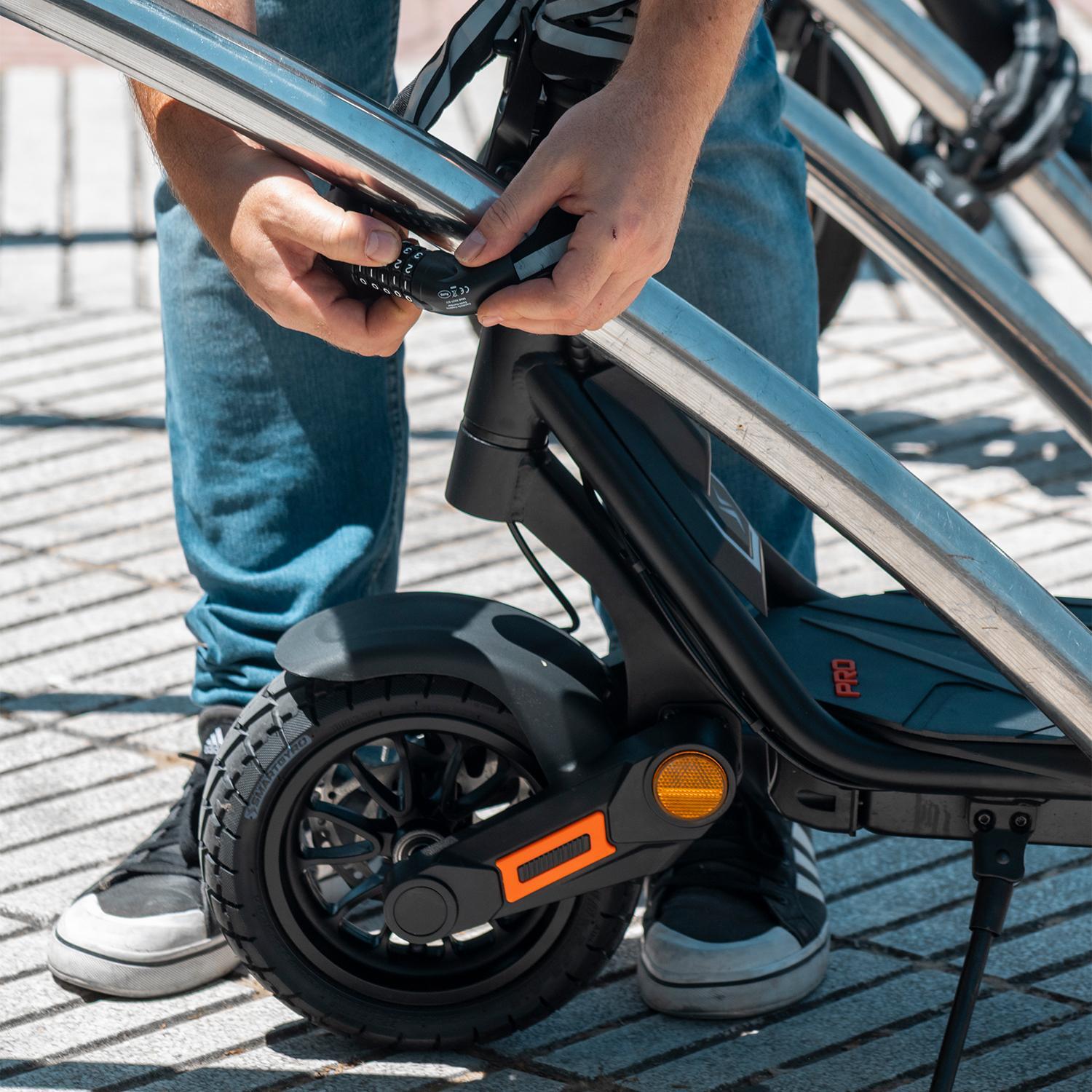 Antirrobo Pitón Combinación 5 Digitos. Para patinetes eléctricos y bicicletas 5/7