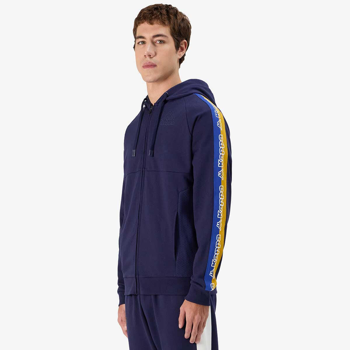 Sweat-shirt zippé pour homme bleu pour sportif 1/7