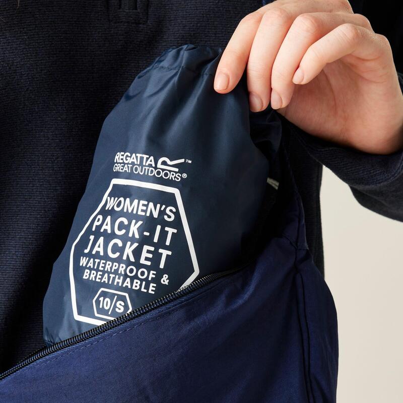 Regenjacke Pack It Jacket III Wandern/Outdoor/Trekking Damen Midnight