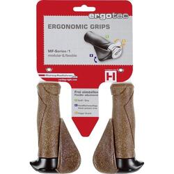 Poignées Ergotec ergonomiques 130 mm, liège Dura & aluminium