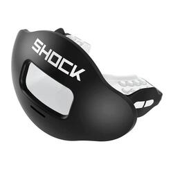 Protège-lèvres Shock Doctor Max AirFlow 2.0, couleur noir/blanc