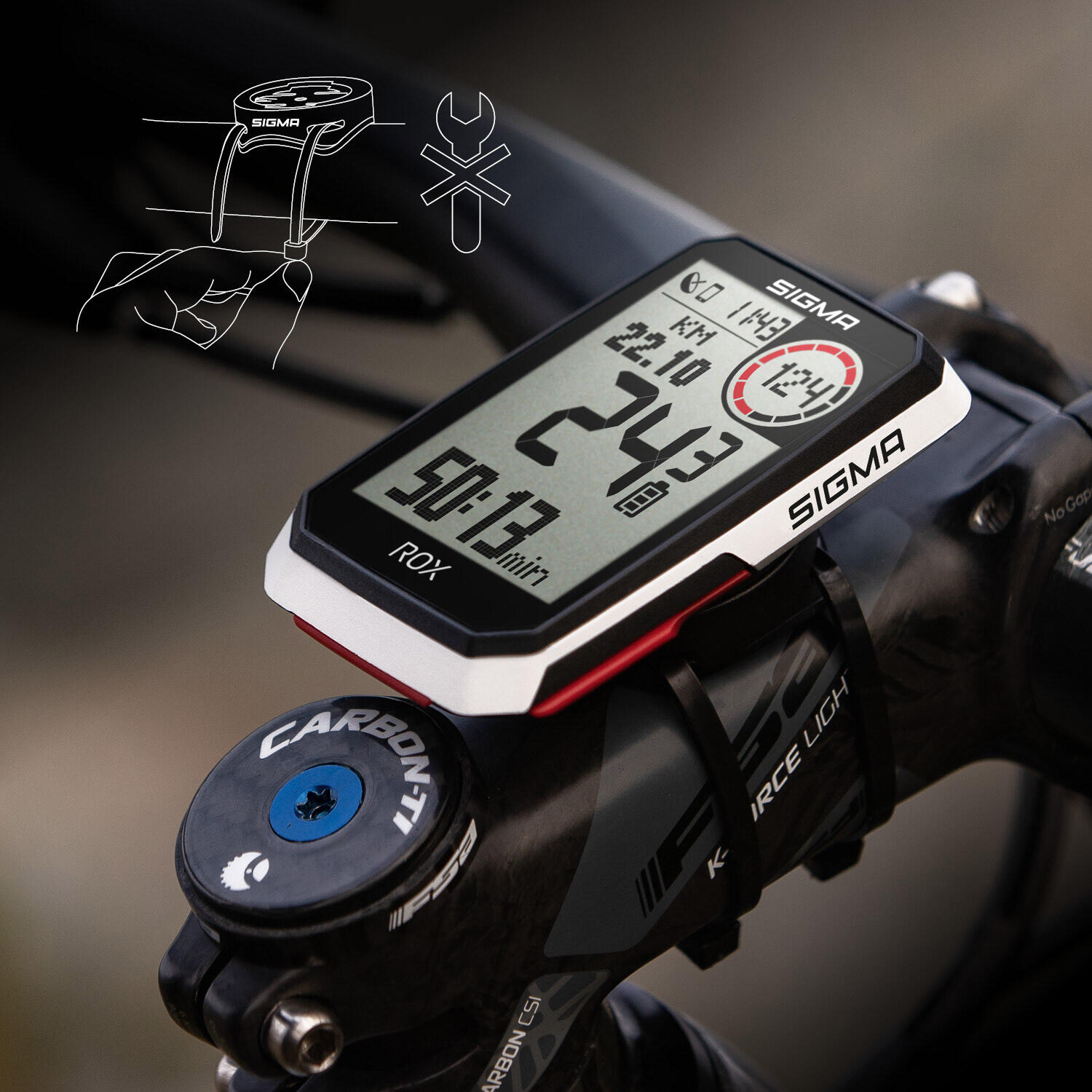 Sigma ROX 4.0 GPS Cycling Computer with USB-C Charging Cable 3/6