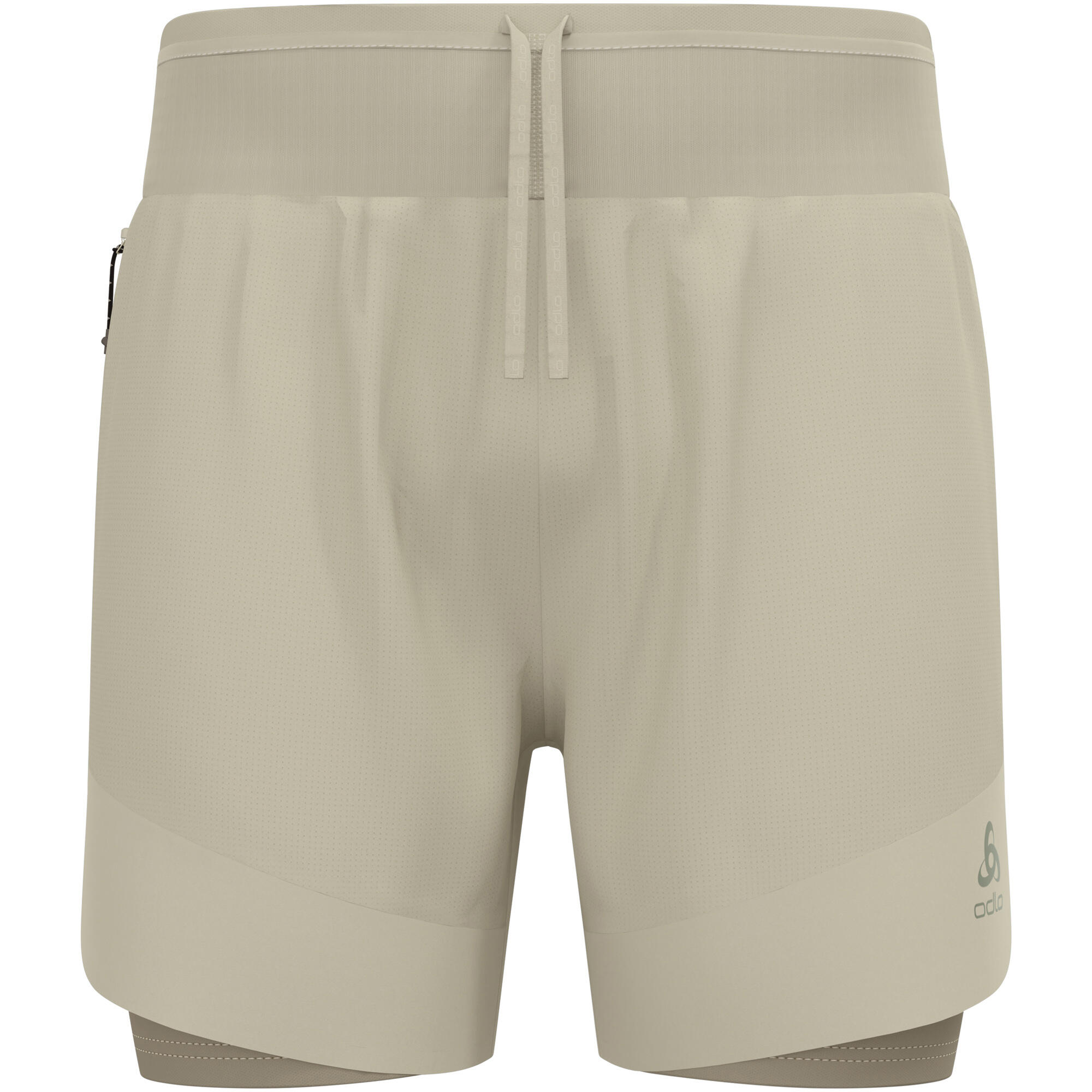 2-in-1 Shorts Odlo X-Alp Trail 6'' Grau 6/7