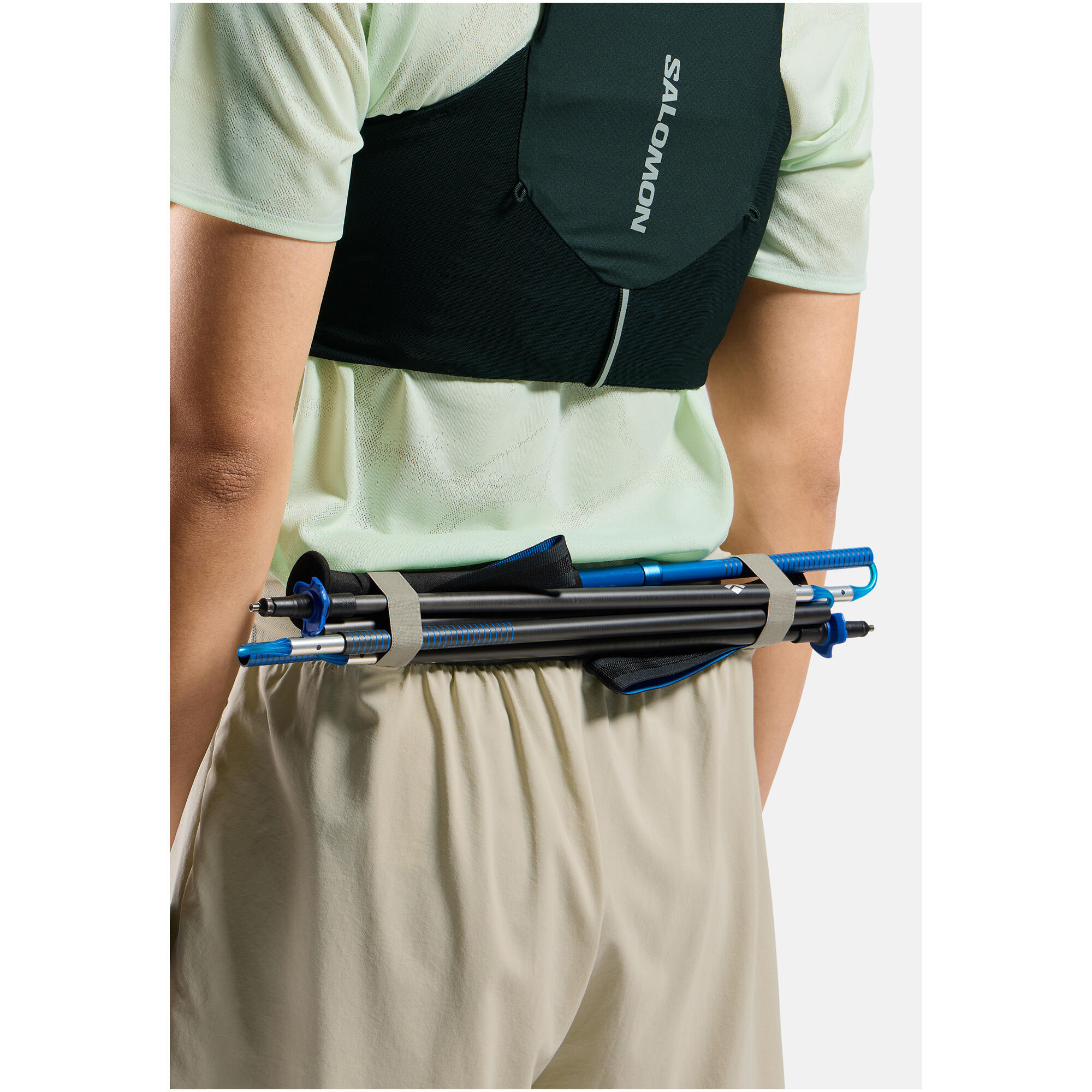 2-in-1 Shorts Odlo X-Alp Trail 6'' Grau 5/7