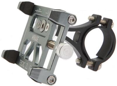 Mirage Supporto Telefono G20 Alluminio - Nero per Manubri 22–25 mm.