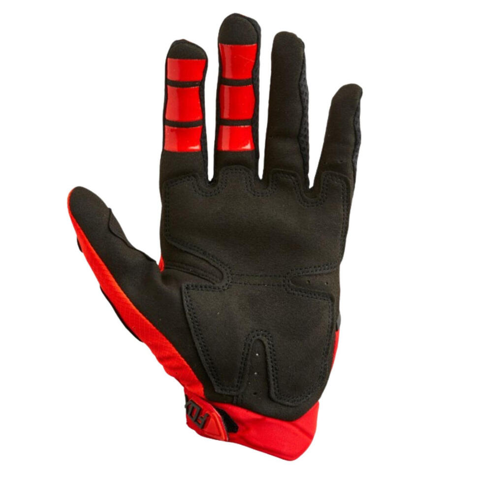 Rękawiczki rowerowe męskie FOX Pawtector motocrossowe długie czerwone