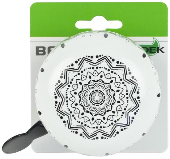 Dzwonek Rowerowy Ding Dong Mandala - Zebra Czarny