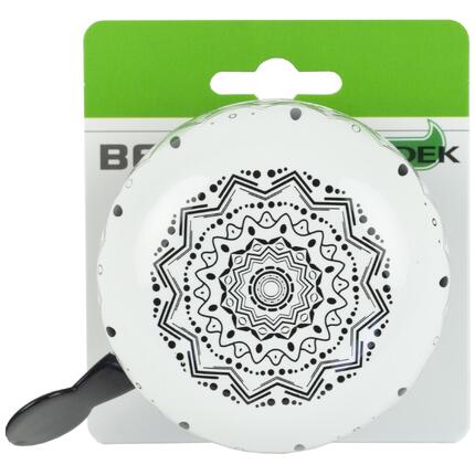 Dzwonek Rowerowy Ding Dong Mandala - Zebra Czarny
