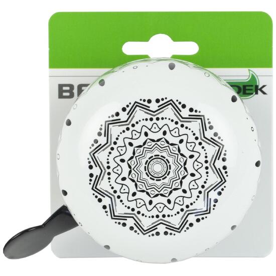 Dzwonek Rowerowy Ding Dong Mandala - Zebra Czarny