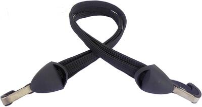 Bibia 28 inch snelbinder met rvs haak 55cm zwart