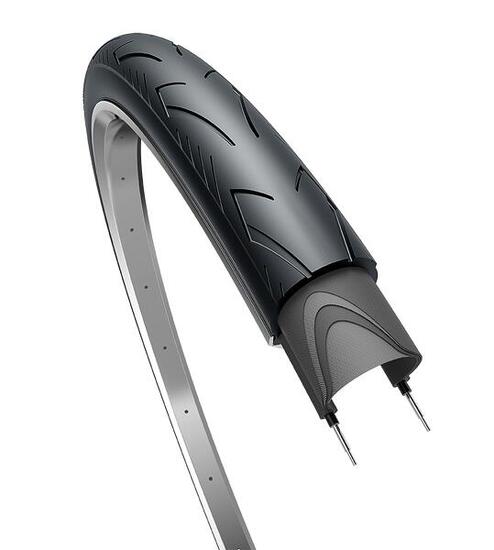 Edge Copertone City Range Basic 28 x 140 (37-622) nero con riflesso.