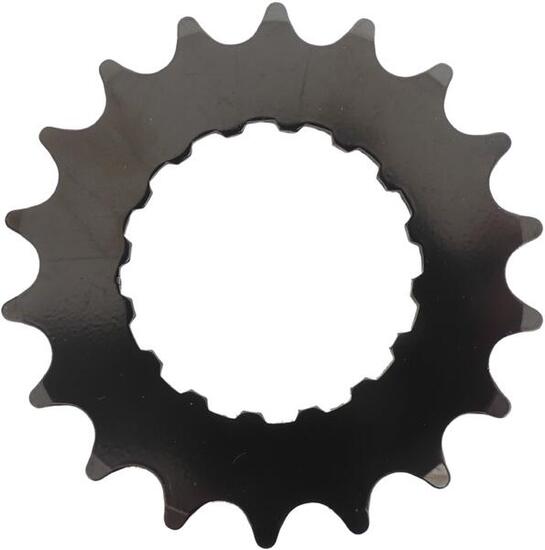 Edge pignone Bosch Gen2 e‑bike 18 denti acciaio al carbonio nero.