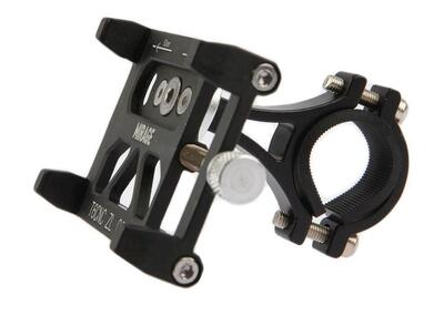 Mirage Supporto Telefono G20 Alluminio - Nero per Manubri 22–25 mm.