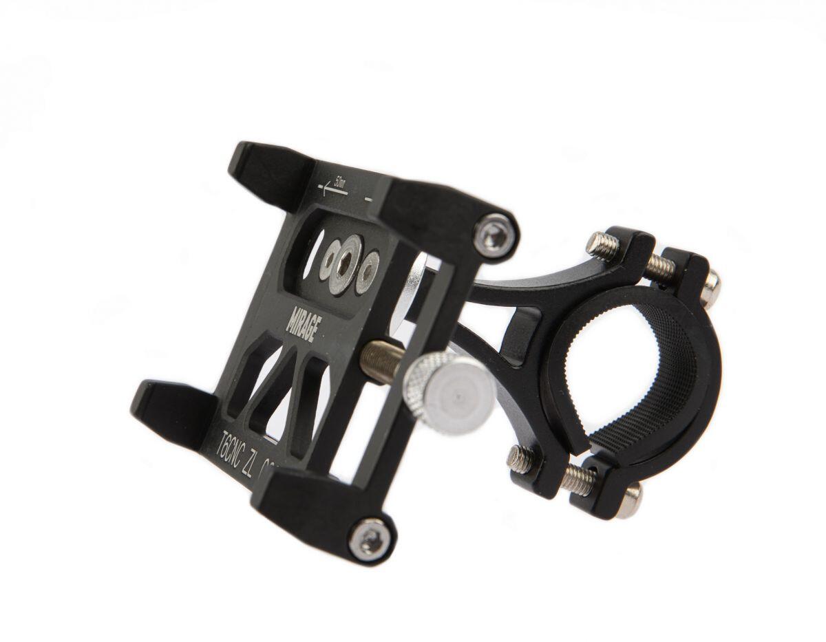Hochwertiger Fahrradtelefonhalter Mirage G20 Aluminium - Schwarz 4/5
