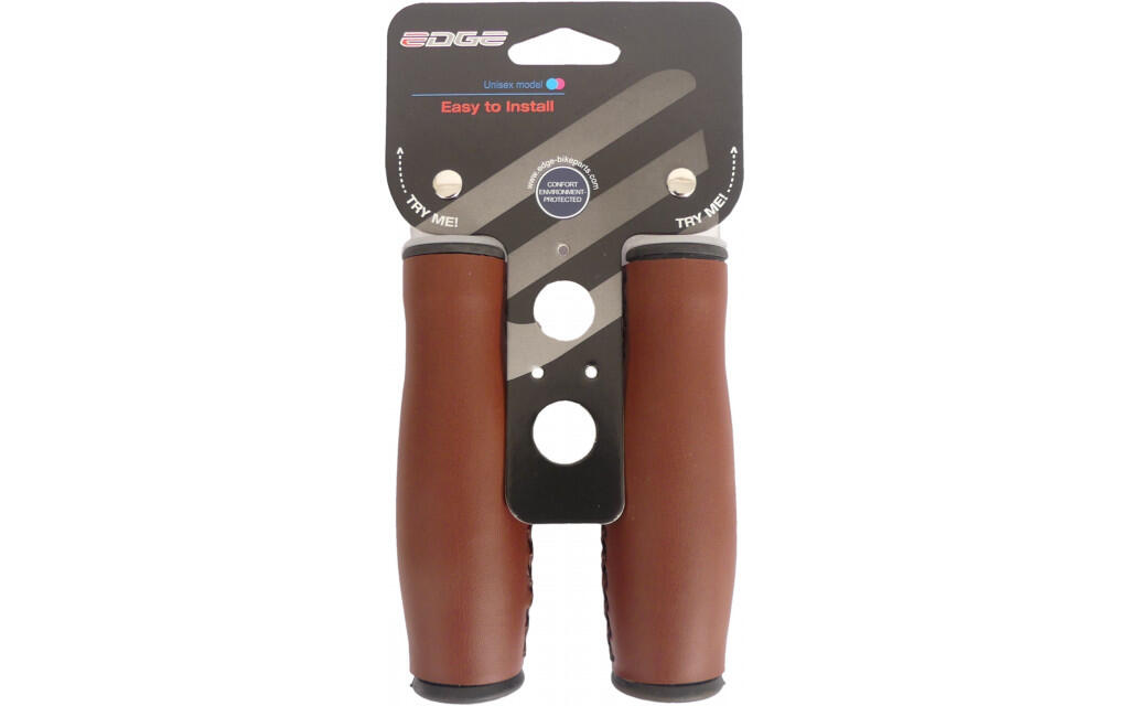 Edge City Gatchles - 135 mm en cuir artificiel marron foncé 2/3