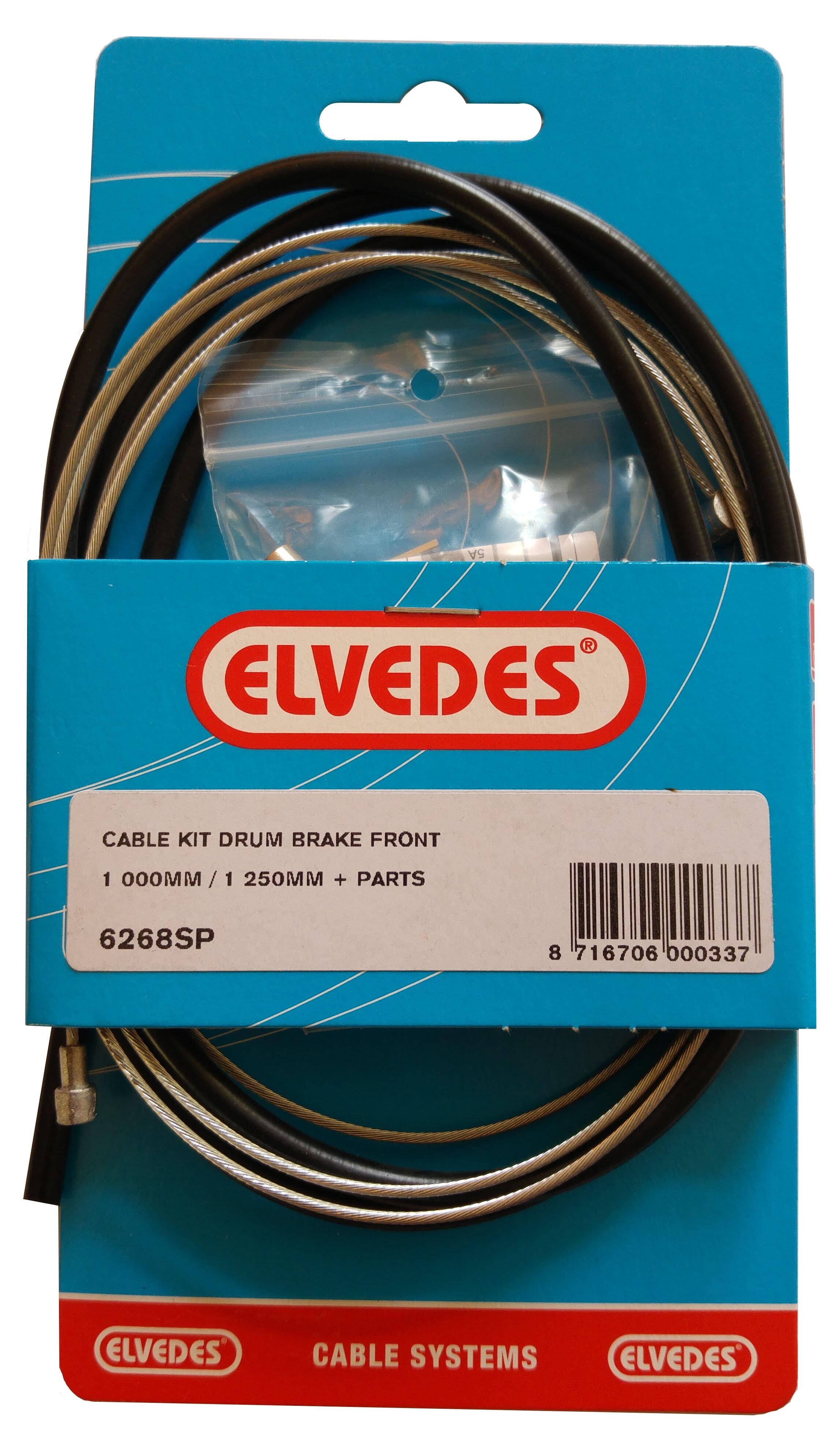 ELVEDES Elvedes Kit cavo freno a tamburo 1000/1250 mm zincato - nero.