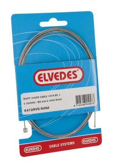 Elvedes Cavo Interno Cambio Shimano 2250 mm ø 11 mm Acciaio Inox.
