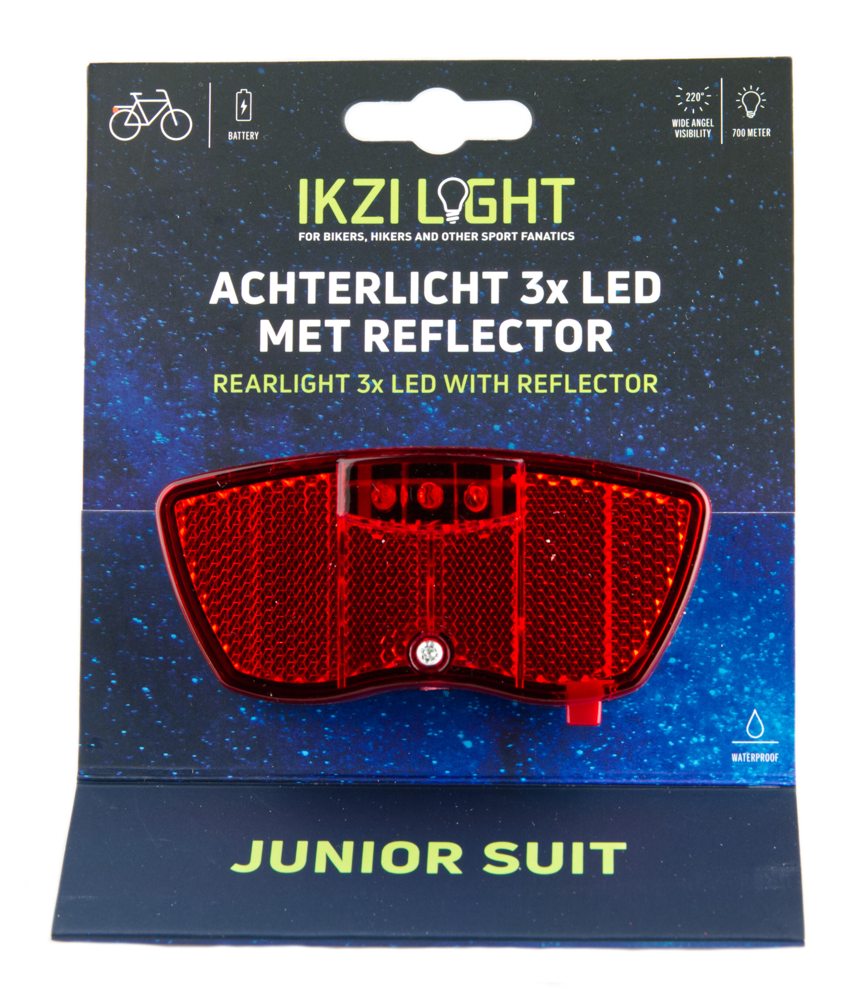 IkziLight piloto trasero para portaequipajes 3 LED 2/4